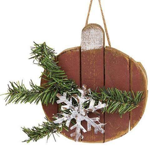 Lath Christmas Ball Ornament, 3 Asstd. - The Fox Decor