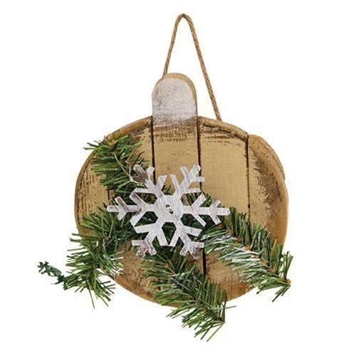 Lath Christmas Ball Ornament, 3 Asstd. - The Fox Decor