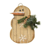 Hanging Lath Snowgirl w/Flakes, 16