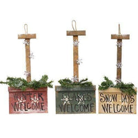 Thumbnail for Wooden Hanging Snow Shovel, 3 Asstd. Christmas Decor - The Fox Decor