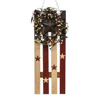 Thumbnail for Hanging Wood Slat Americana Flag, 2/Set