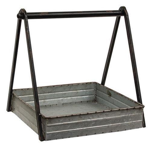 Truss Handle Square Tray - The Fox Decor
