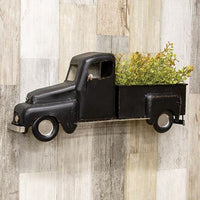 Thumbnail for Black Distressed Metal Wall Truck