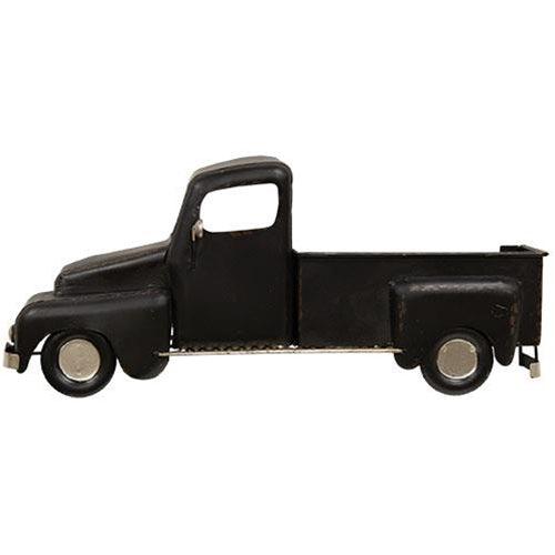 Black Distressed Metal Wall Truck - The Fox Decor