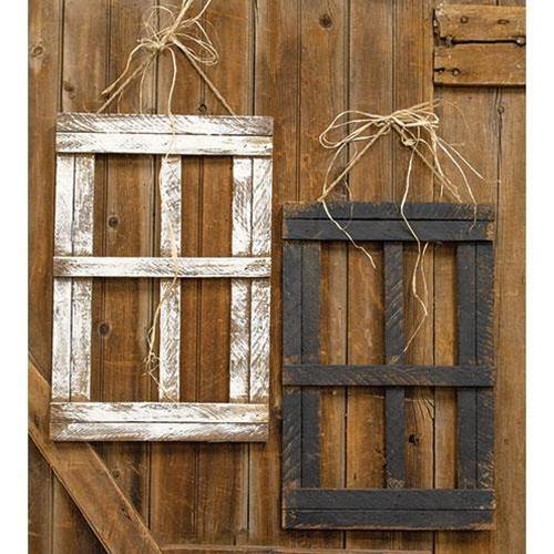 Hanging Farmhouse Window 2/Set - The Fox Decor