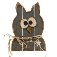 Thumbnail for Rustic Wooden Hanging Owl w/Star - The Fox Decor