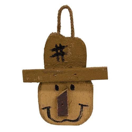Happy Scarecrow Head Ornament - The Fox Decor