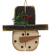Thumbnail for Rustic Hanging Pallet Snowman Head