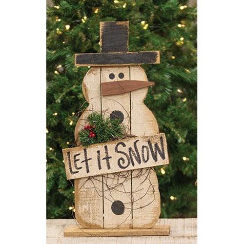 Let It Snowman on Base - The Fox Decor