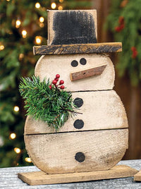 Thumbnail for Horizontal Pallet Snowman on Base - The Fox Decor