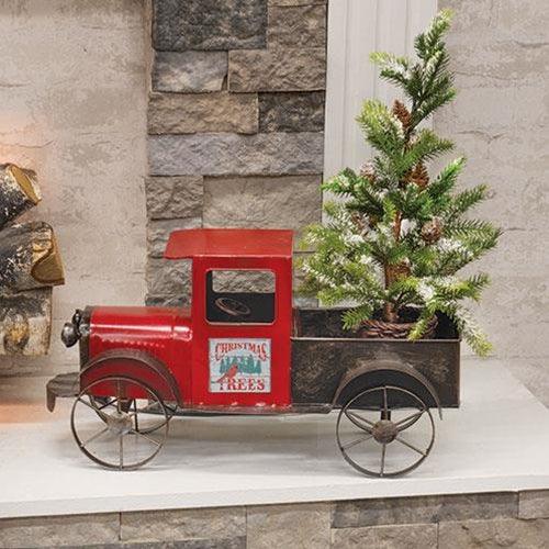Red & Black Metal Truck w/Seasonal Magnets - The Fox Decor