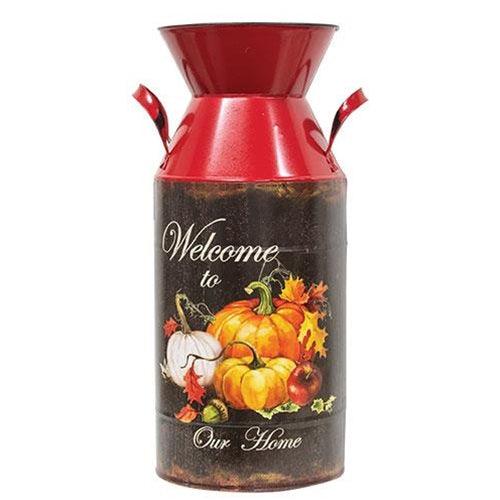 Harvest Art Metal Milk Can, 3 Asstd. Sold Individually - The Fox Decor