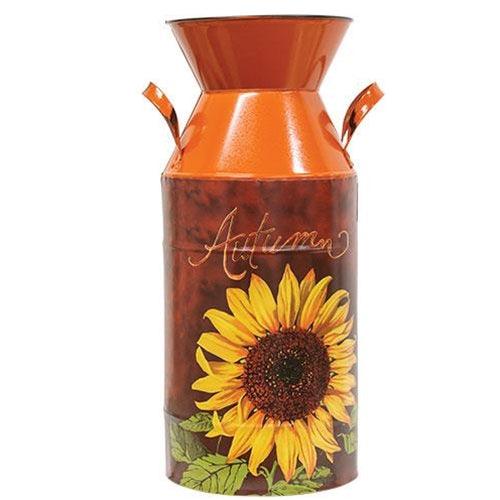 Harvest Art Metal Milk Can, 3 Asstd. Sold Individually - The Fox Decor
