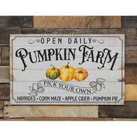 Thumbnail for Pick Your Own Pumpkin Farm Wooden Sign