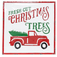Thumbnail for Fresh Cut Christmas Trees Distressed Metal Sign