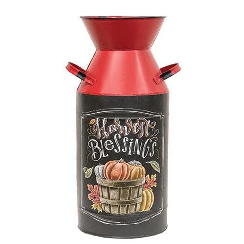 Harvest Metal Milk Can, 3 Asstd. Sold Individually - The Fox Decor