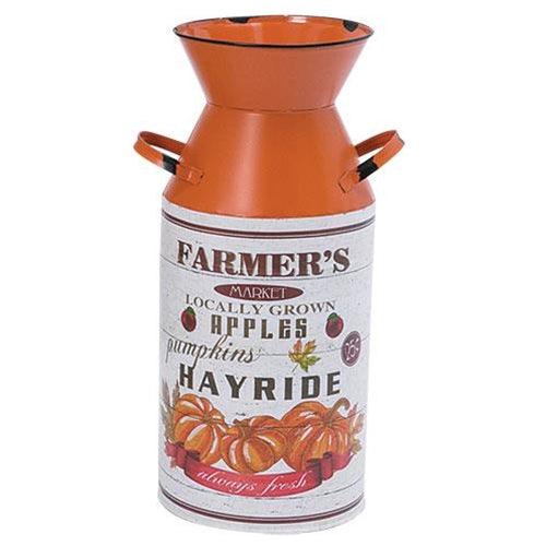 Harvest Metal Milk Can, 3 Asstd. Sold Individually