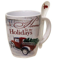 Thumbnail for Christmas Latte Mugs w/Spoons Gift Set - The Fox Decor