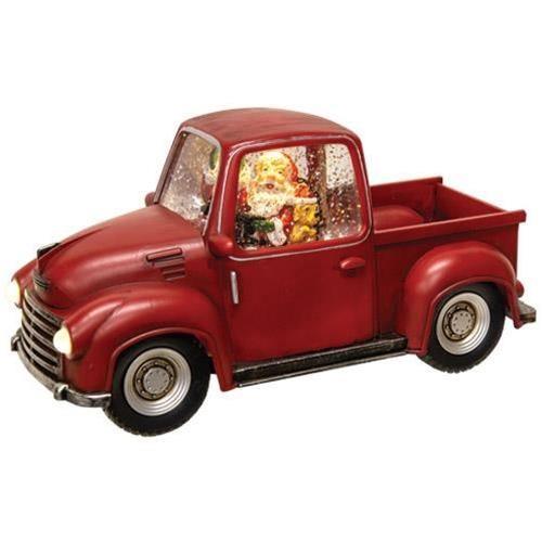 Lighted Santa Truck Water Globe - The Fox Decor