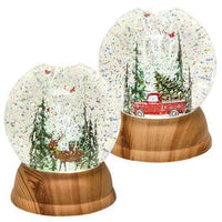 Thumbnail for 2/Set Lighted Winter Scene Water Globe, Christmas Decor - The Fox Decor