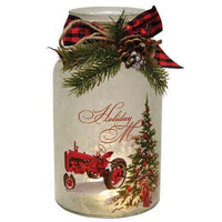 Thumbnail for 2/set Lighted Frosted Glass Holiday Vehicle Bottle - The Fox Decor