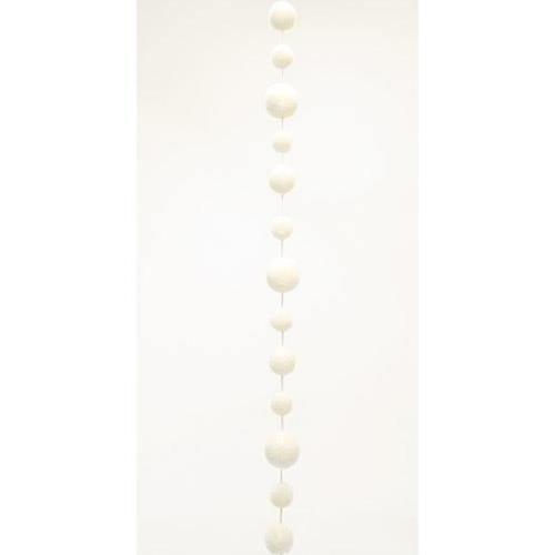 Snowball Garland, 5ft - The Fox Decor