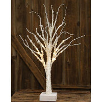Thumbnail for Lighted Icy White Tabletop Tree, 24