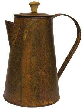 Rusty Coffee Pot, 7" - The Fox Decor