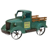 Thumbnail for Parker Farms Distressed Blue Metal Truck - The Fox Decor