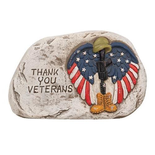 Patriotic Cement Garden Stone Set of 2