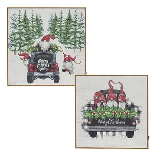 LED Merry Christmas Gnome Truck Art, 2 Asstd. sold individually