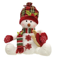Thumbnail for 2/Set, Stuffed Snowman w/Hat & Scarf - The Fox Decor
