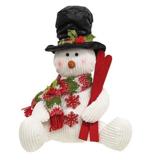 2/Set, Stuffed Snowman w/Hat & Scarf - The Fox Decor