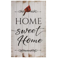 Thumbnail for Home Sweet Home Antiqued Cardinal Sign, 16
