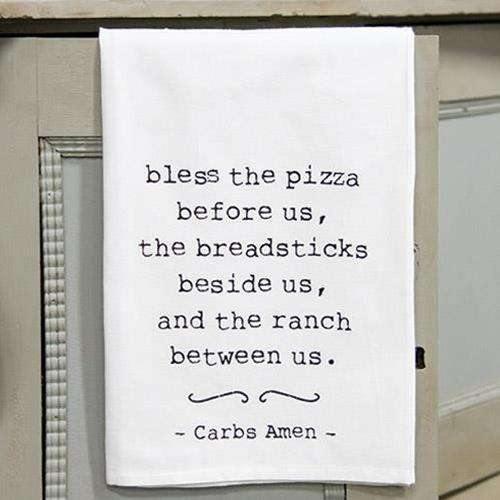 Carbs Amen Kitchen Dish Towel - The Fox Decor