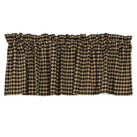 Thumbnail for Black Check Valance Curtain 16