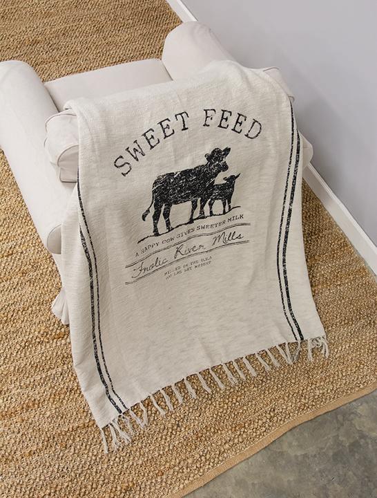 Sweet Feed Farmhouse Throw - The Fox Decor