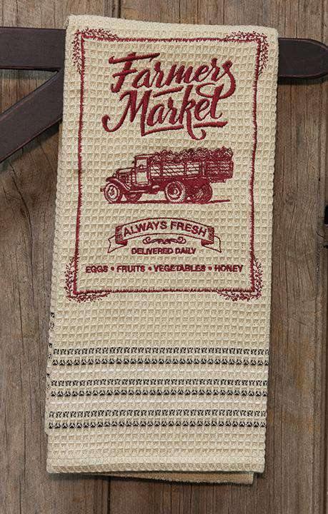 Farmer's Market Kitchen Dish Towel - The Fox Decor