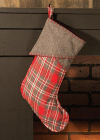 Thumbnail for Anderson Stocking Red, Gray & White Colors - The Fox Decor