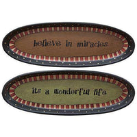Thumbnail for *Believe in Miracles Tray Asst. - The Fox Decor