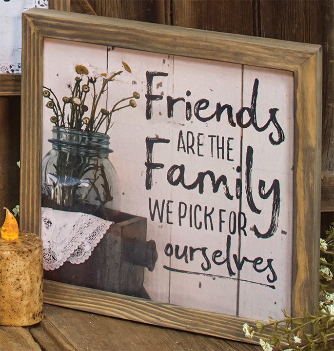 Friends Are Family Framed Box Sign
