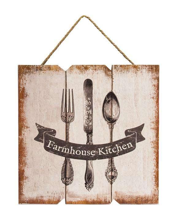 Farmhouse Kitchen Sign, Rustic Farmhouse Kitchen Hanger - The Fox Decor