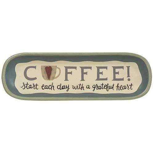A Grateful Heart Coffee Tray