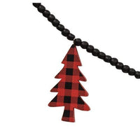 Thumbnail for Buffalo Check Christmas Trees Beaded Garland - The Fox Decor