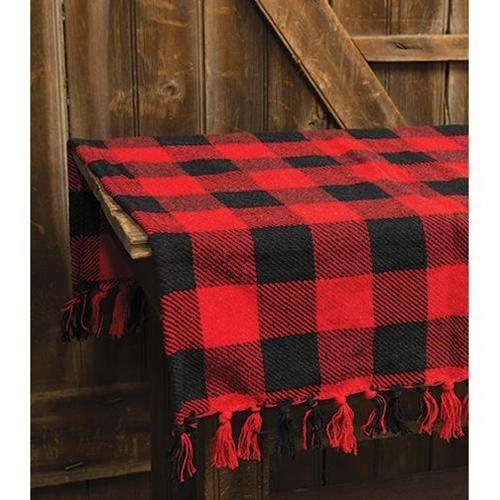 Red & Black Buffalo Check Table Square - The Fox Decor