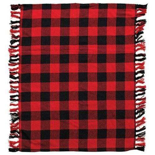 Red & Black Buffalo Check Table Square - The Fox Decor