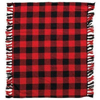 Thumbnail for Red & Black Buffalo Check Table Square - The Fox Decor