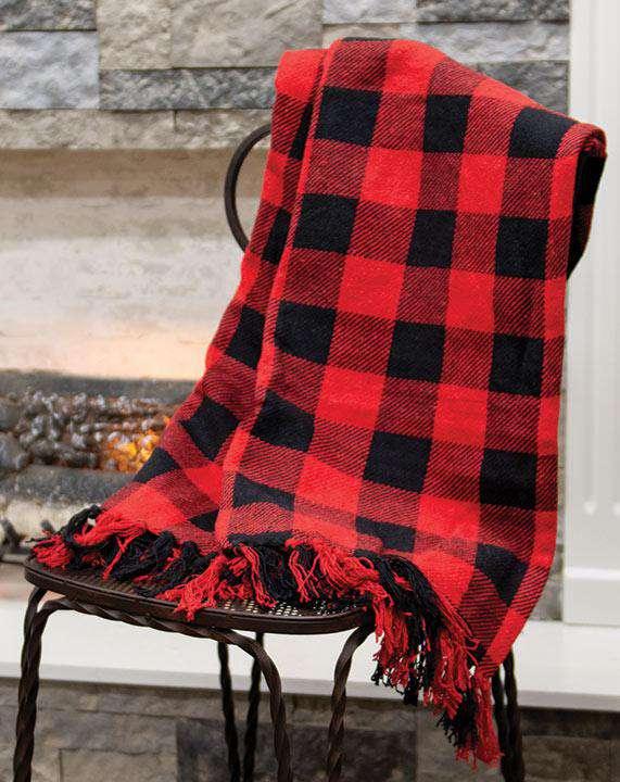 Red & Black Buffalo Check Throw - The Fox Decor