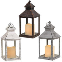 Thumbnail for Brushed Metal Look Lantern, 3 Asstd. Sold Individually - The Fox Decor