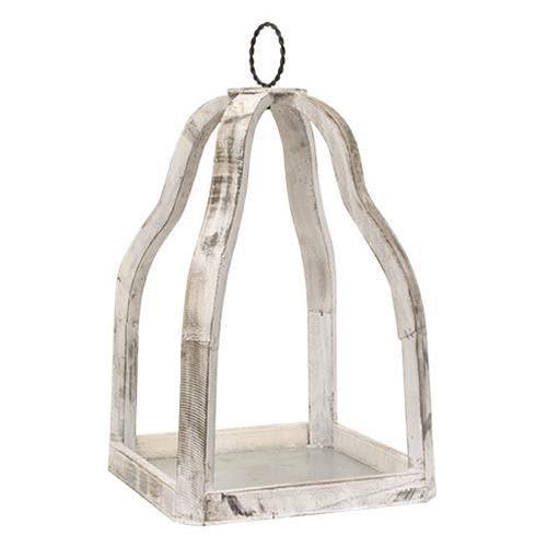 2/Set, Distressed Wood Platform Lanterns - The Fox Decor
